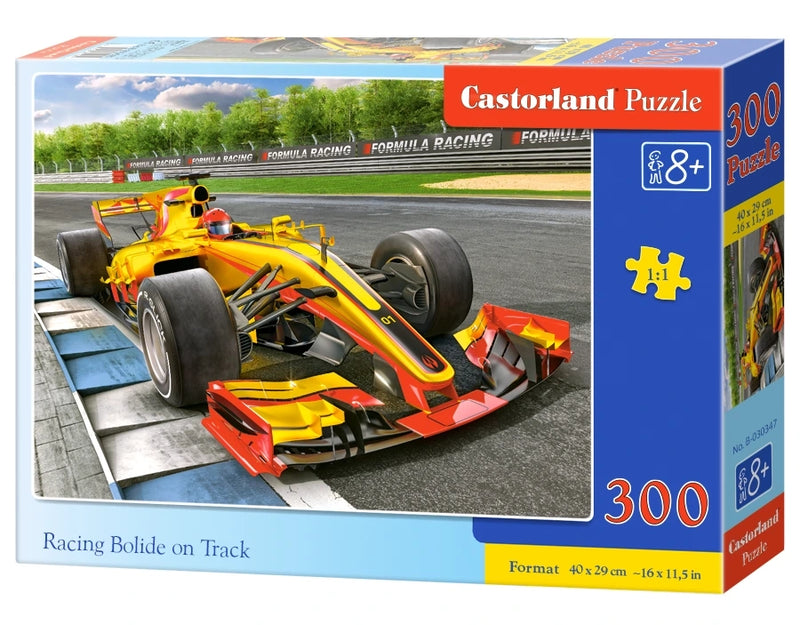 Racing Bolide on Track 300 Piece Puzzle