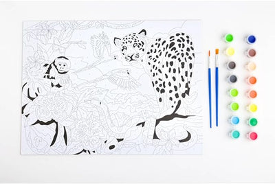 Paint by Numbers Jungle Wildlife Pack