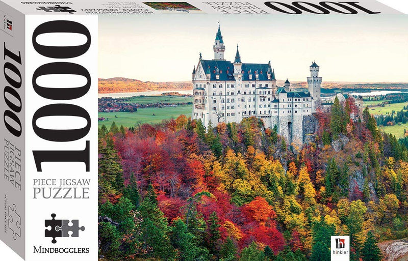 Mindbogglers: Neuschwanstein Castle in Autumn, Germany 1000 Piece Jigsaw Puzzle