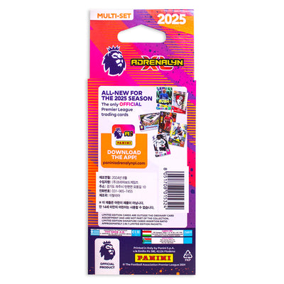 Premier League 2025 Adrenalyn Trading Card Multiset Eco Booster