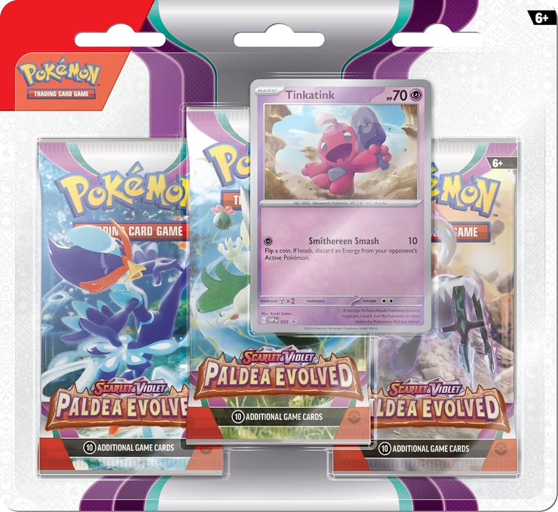 Pokemon Scarlet And Violet - Paldea Evolved (3 Blister Pack)