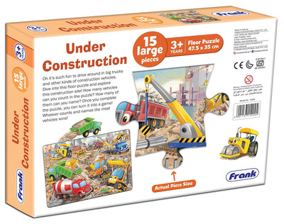 Under Construction 15 Piece Floor Age 3+ Jigsaw Puzzle