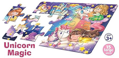 Unicorn Magic 15 Piece Floor Ages 3+ Jigsaw Puzzle