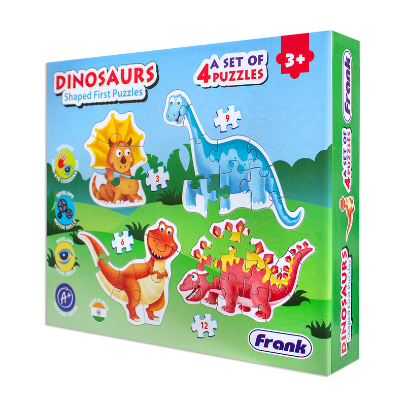 Dinosaurs Shaped first Puzzles 4In1 Jigsaw Puzzle