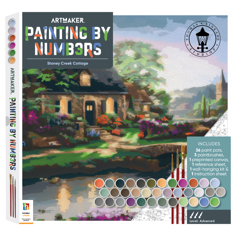 ArtMaker Painting by Numbers Kit: Stoney Creek Cottage