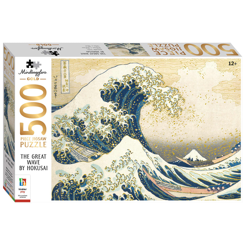 Mindbogglers Gold The Great Wave 500 Piece Jigsaw Puzzle