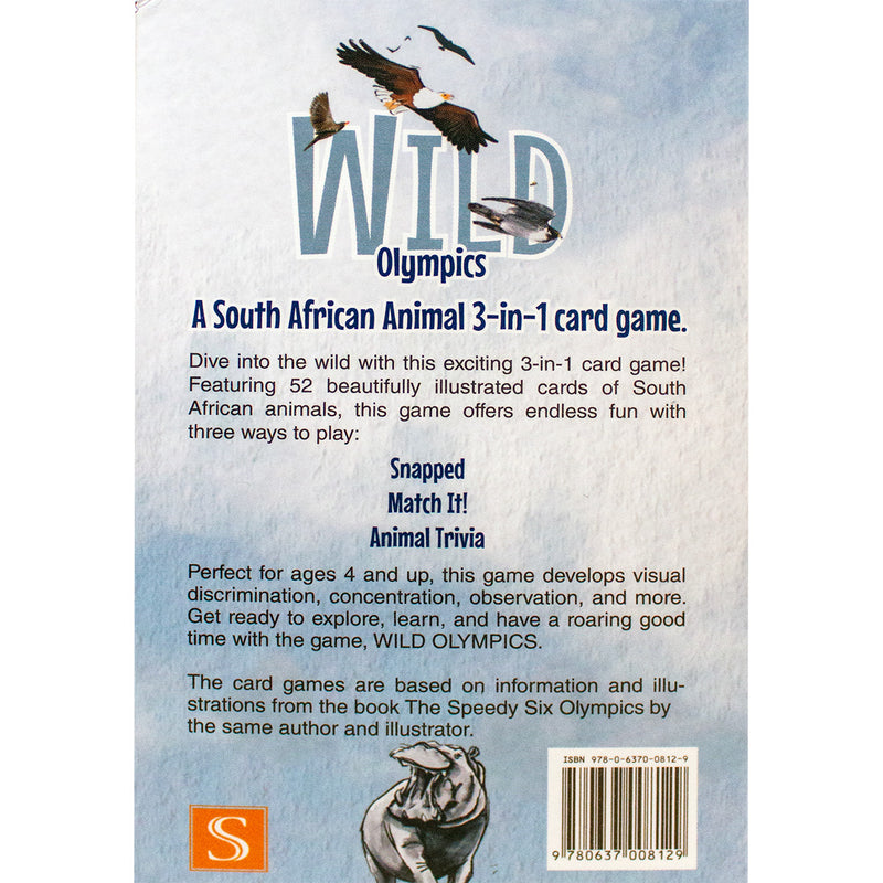 Wild Animal Olympics 3-in-1 Card Game Box Set