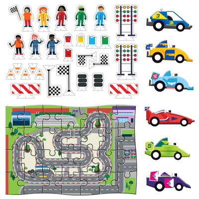 Pull Back and Go Racing Cars Activity Kit