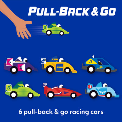 Pull Back and Go Racing Cars Activity Kit