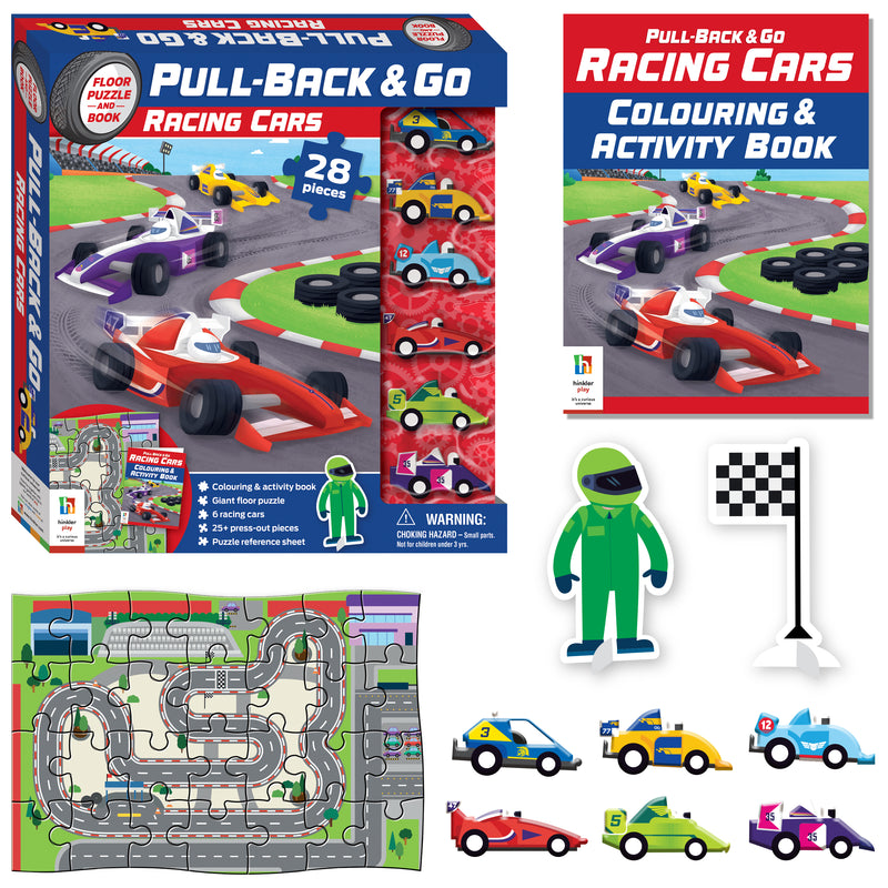 Pull Back and Go Racing Cars Activity Kit