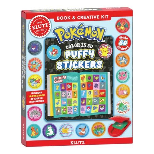 Pokémon Color-In 3D Puffy Stickers Box Set