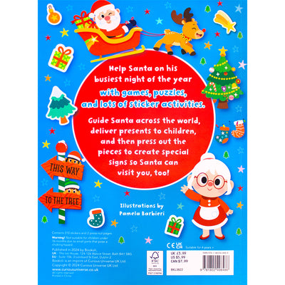 Santa's Busy Night Sticker Activity Book