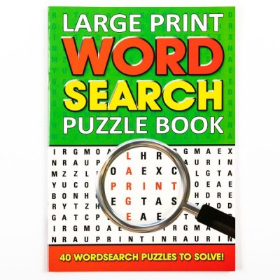 Large Print Word Search Puzzle Book (Green)