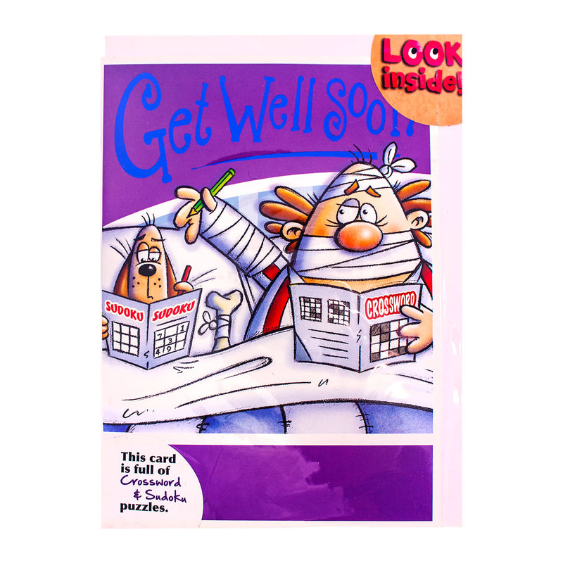 Get Well Soon Puzzle - Crossword And Sudoku Combo