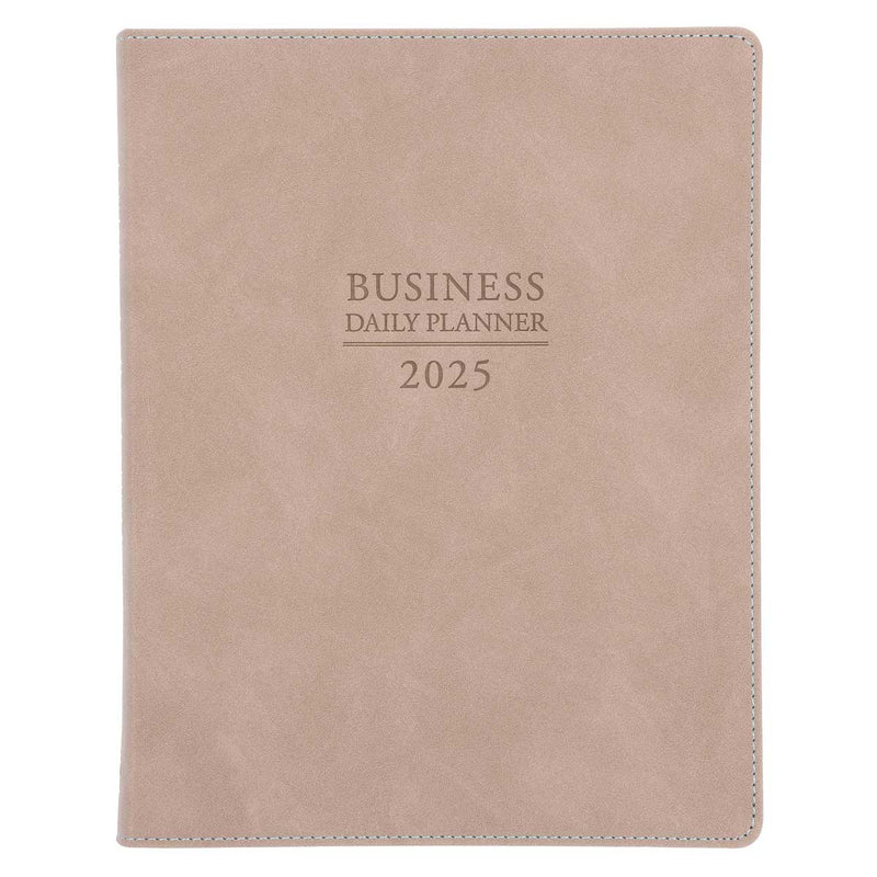 Daily Planner 2025 Business Diary [Taupe]