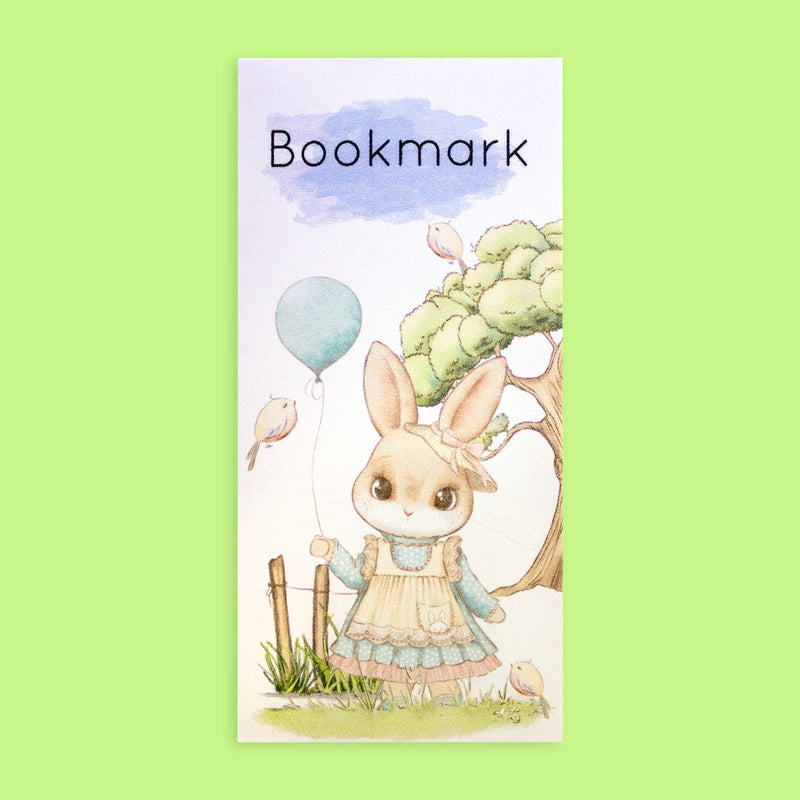 Bookmark Magnetic Long Garden Picnic Rabbit