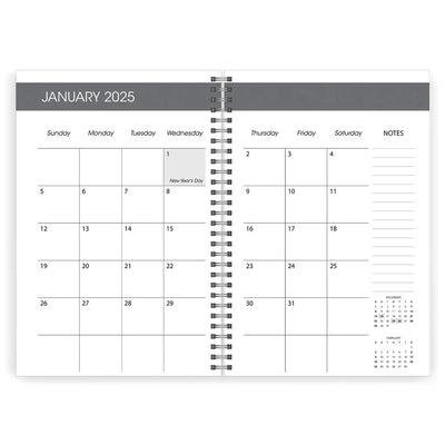 A5 Daily Planner 2025 Electric Marble