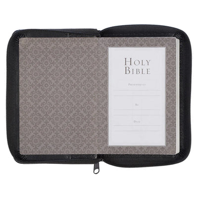 Holy Bible KJV Mini (Zipped Black Leather Binding)