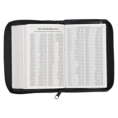 Holy Bible KJV Mini (Zipped Black Leather Binding)