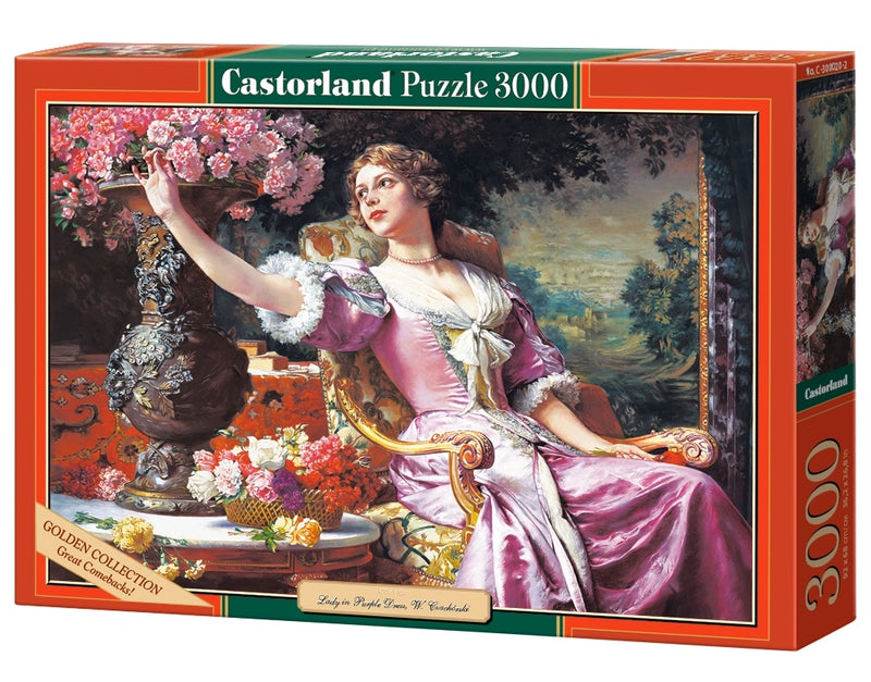 Lady in Purple Dress 3000 Piece Puzzle