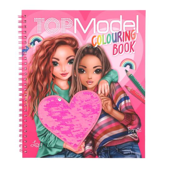 Topmodel Colouring Book With Reversible Sequins