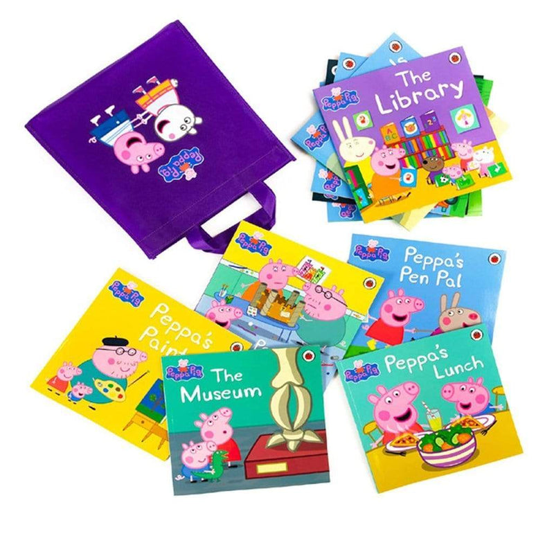 Peppa Pig 10 Book Collection - Purple Bag - Readers Warehouse