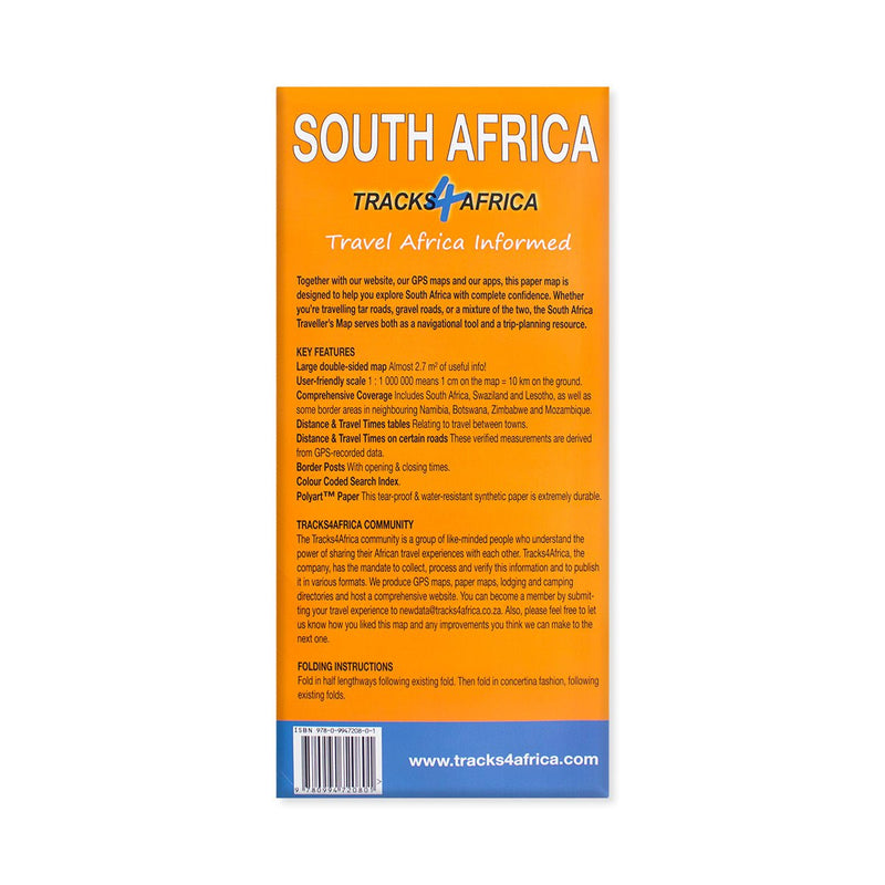 South Africa Paper Map - Readers Warehouse