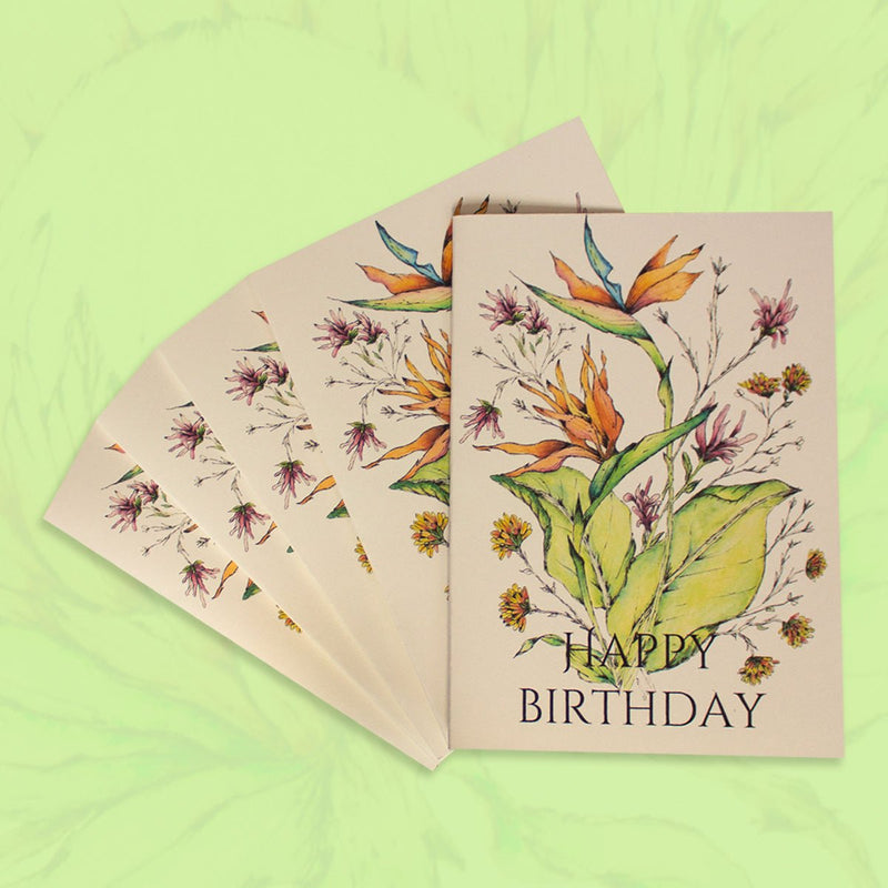 Strelitzia 5 Greeting Card Pack - Readers Warehouse