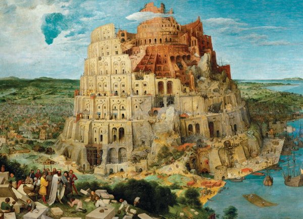 The Tower of Babel 1000 Piece Puzzle Box Set - Readers Warehouse