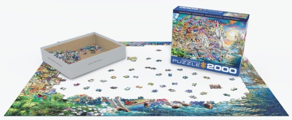 Unicorn Fantasy 2000 Piece Puzzle Box Set - Readers Warehouse