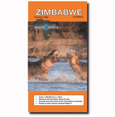 Zimbabwe Traveller's Map (1st Edition) - Readers Warehouse