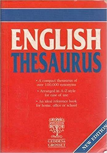 English Thesaurus Geddes & Grosset