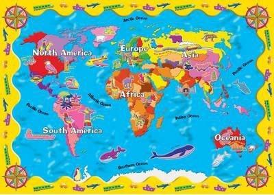 World Map - Desk Protector - Readers Warehouse